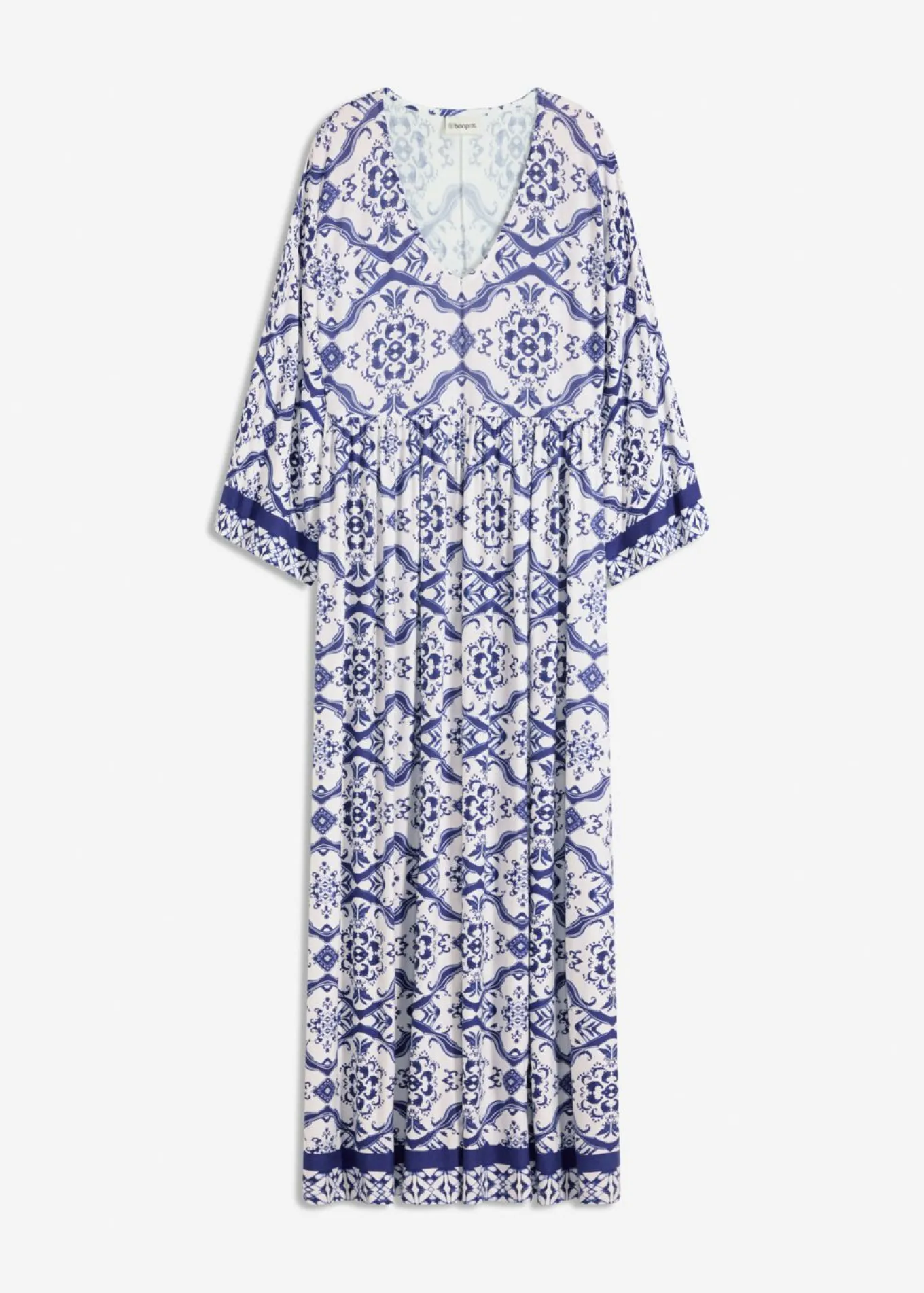 Vestido largo de mezcla de viscosa suave