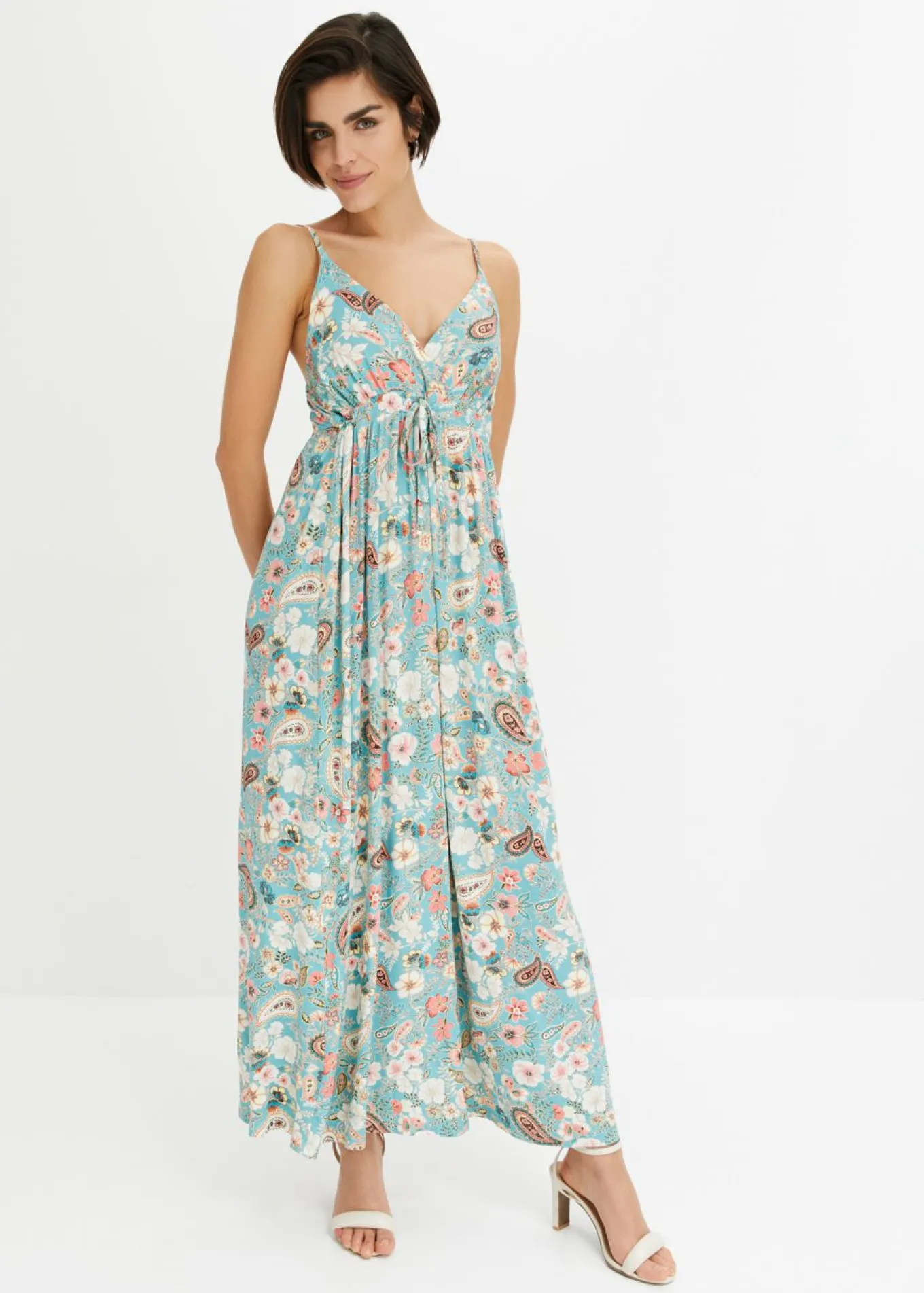 Vestido largo estampado