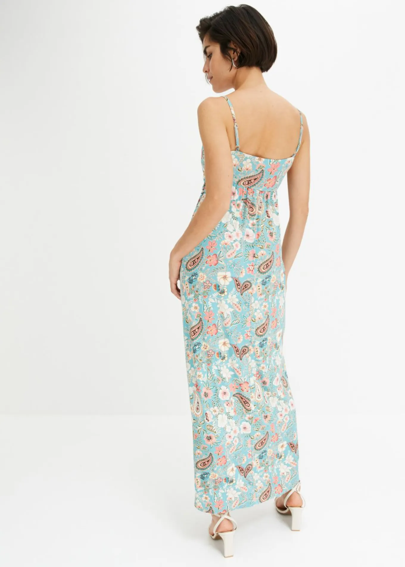 Vestido largo estampado