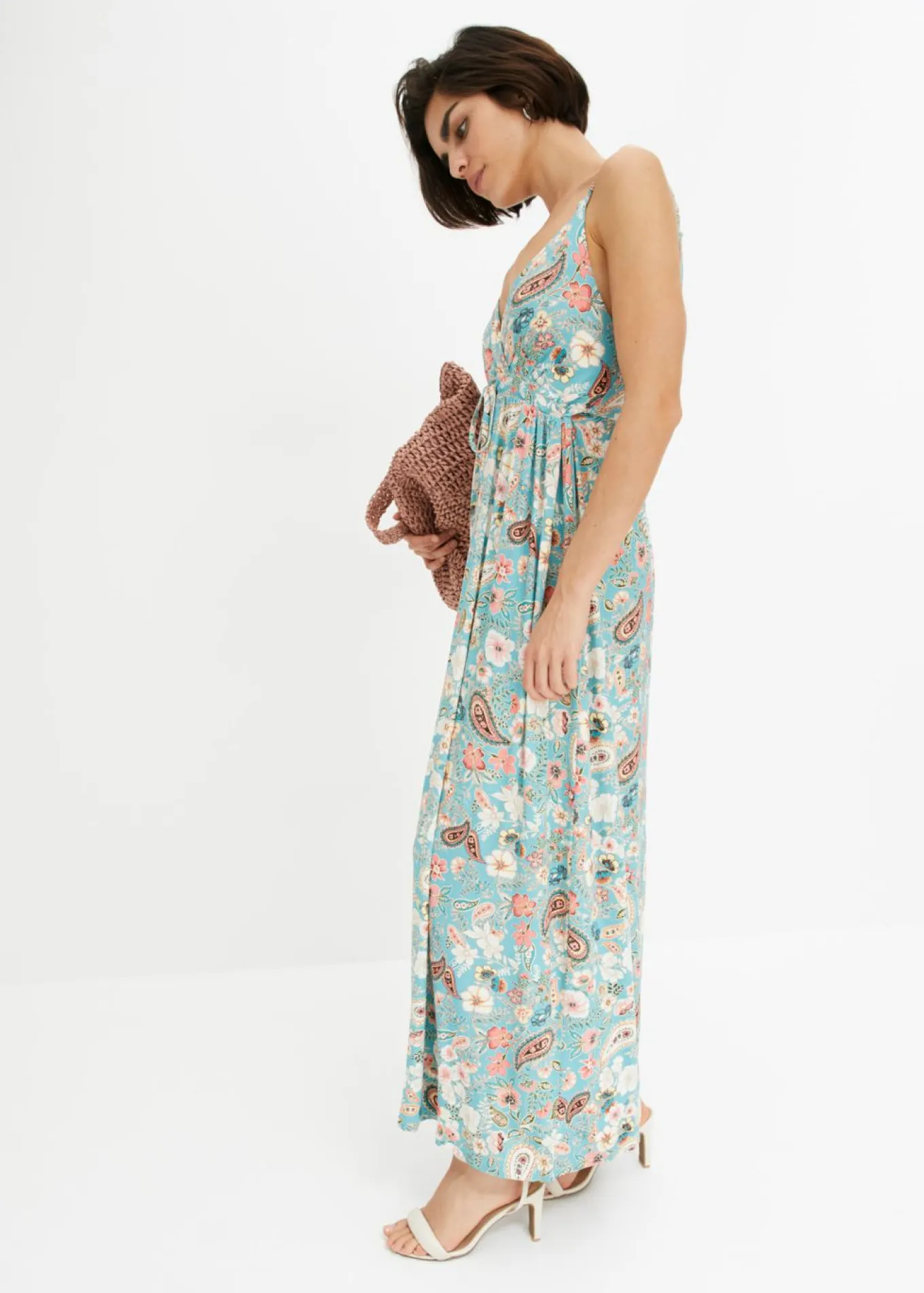 Vestido largo estampado
