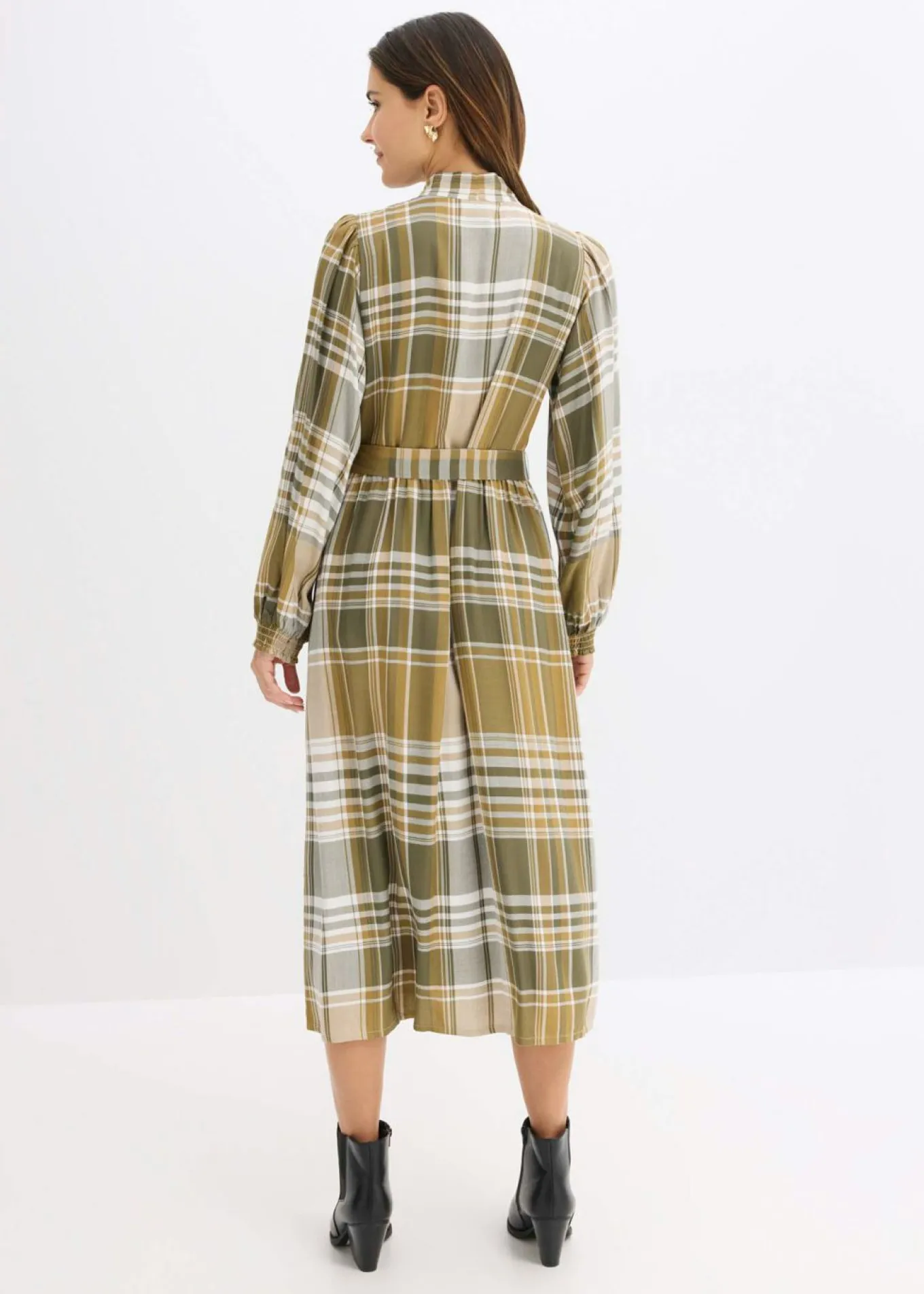 Vestido midi con lazo