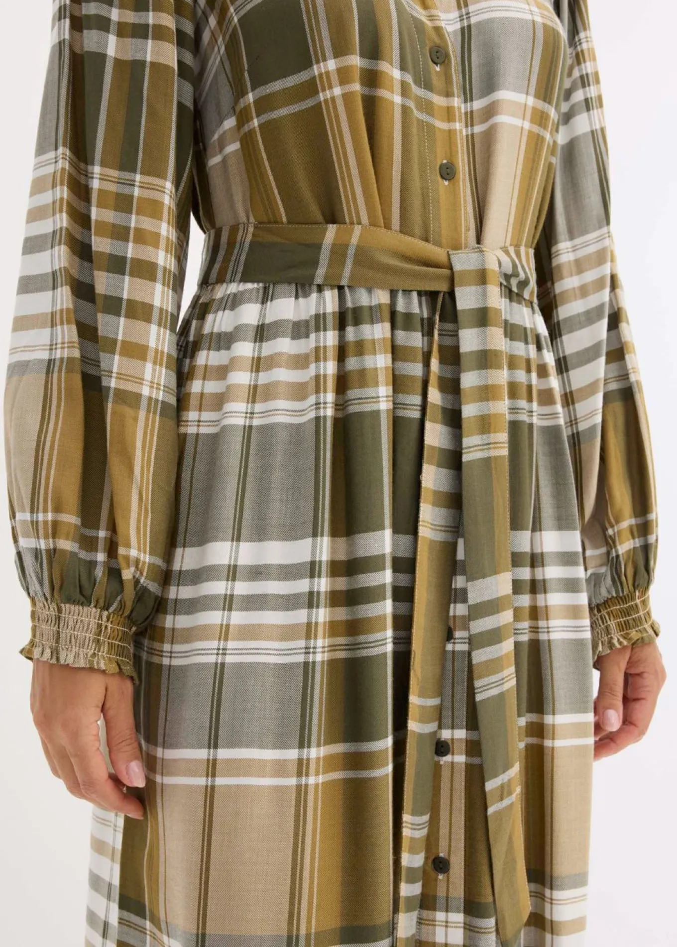 Vestido midi con lazo