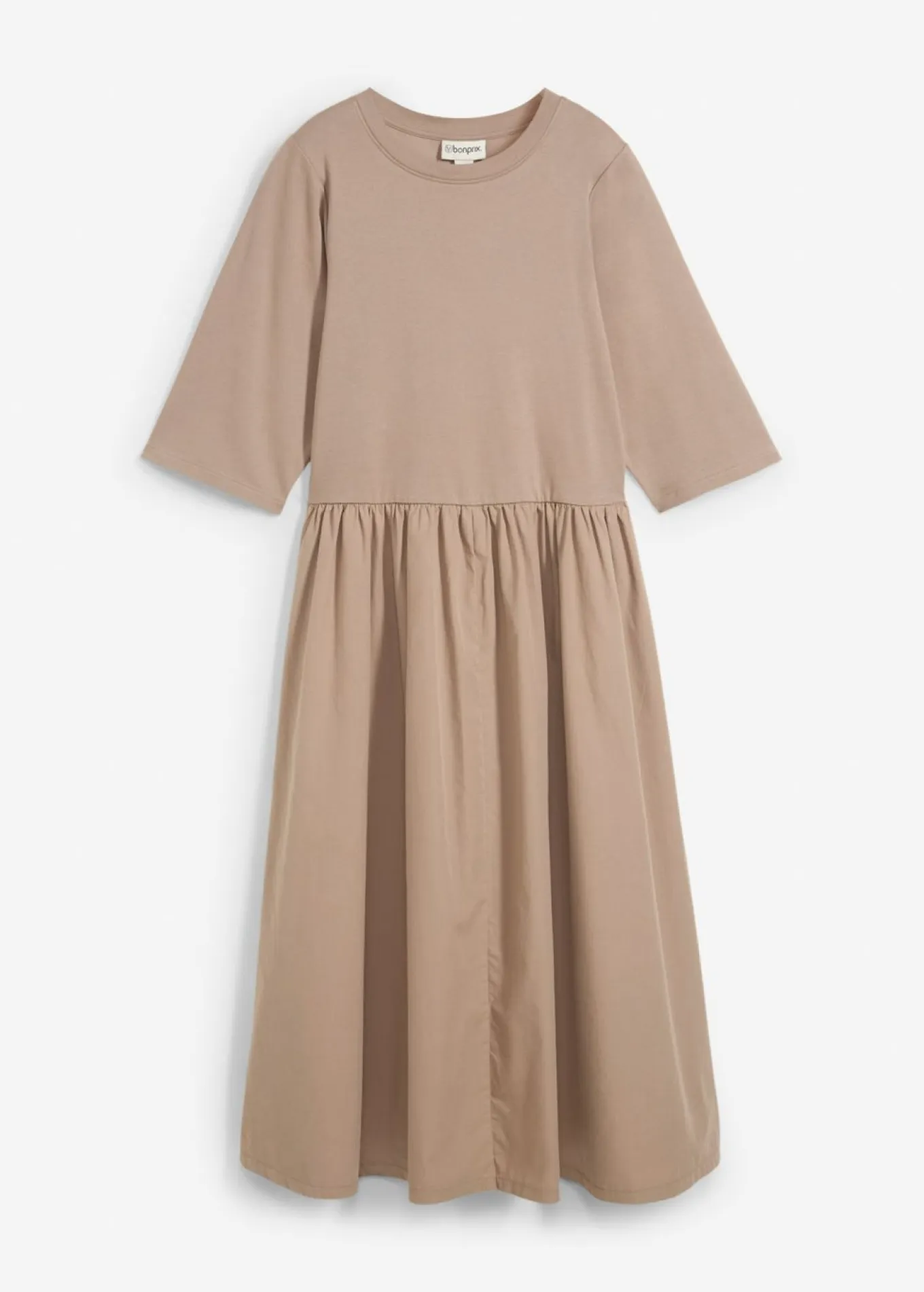 Vestido midi de algodón puro