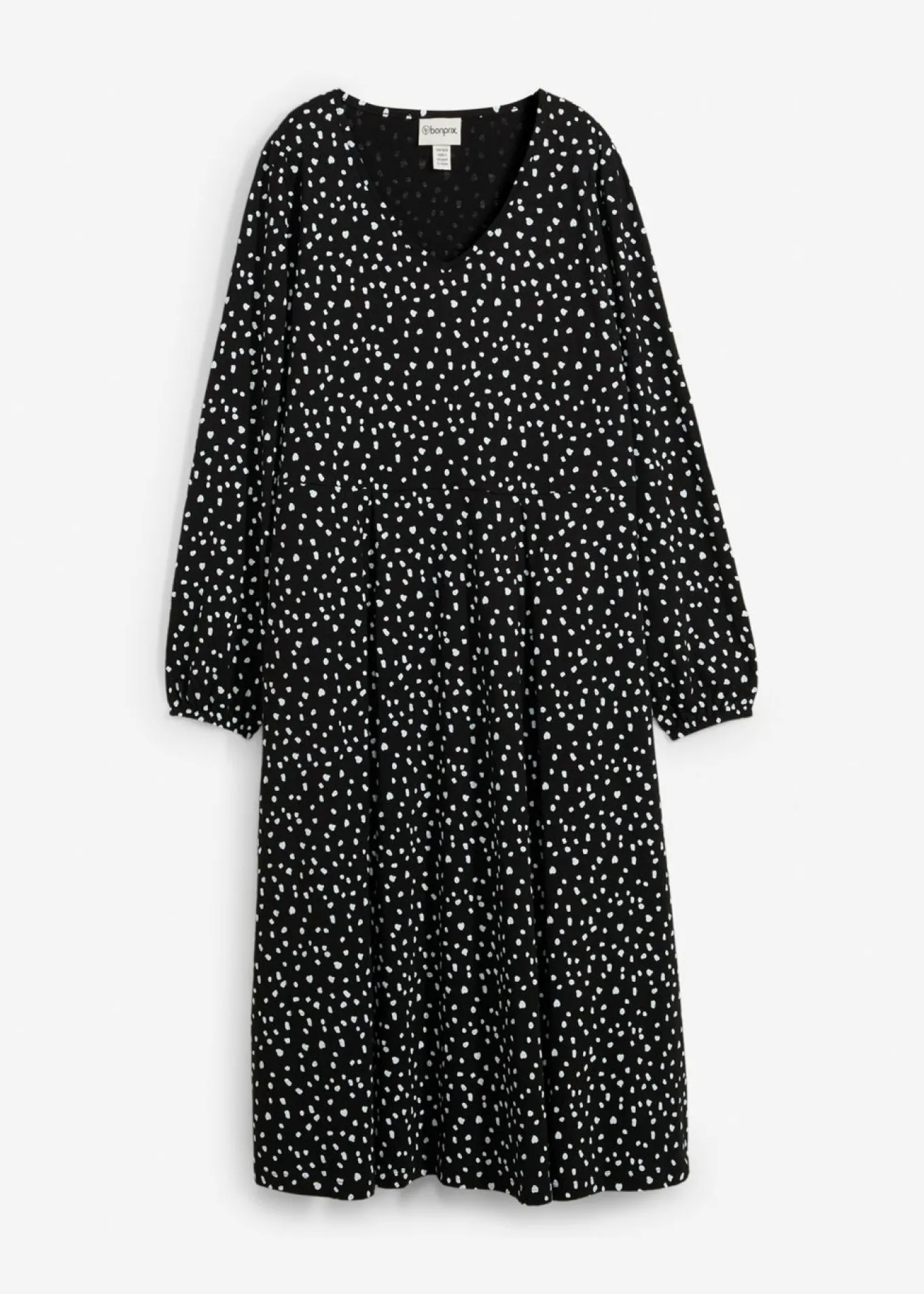 Vestido midi de punto de algodón
