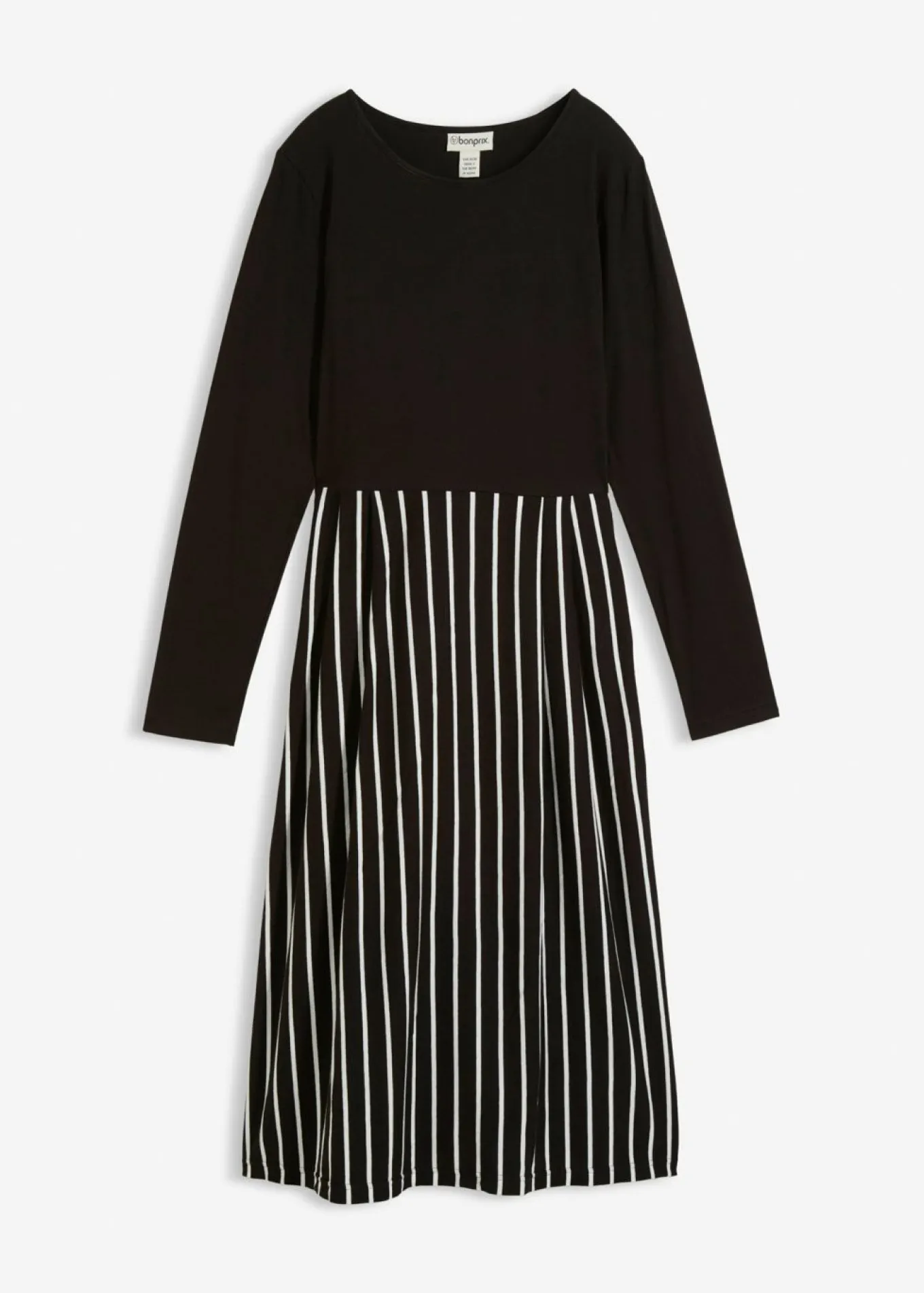 Vestido midi de punto de algodón