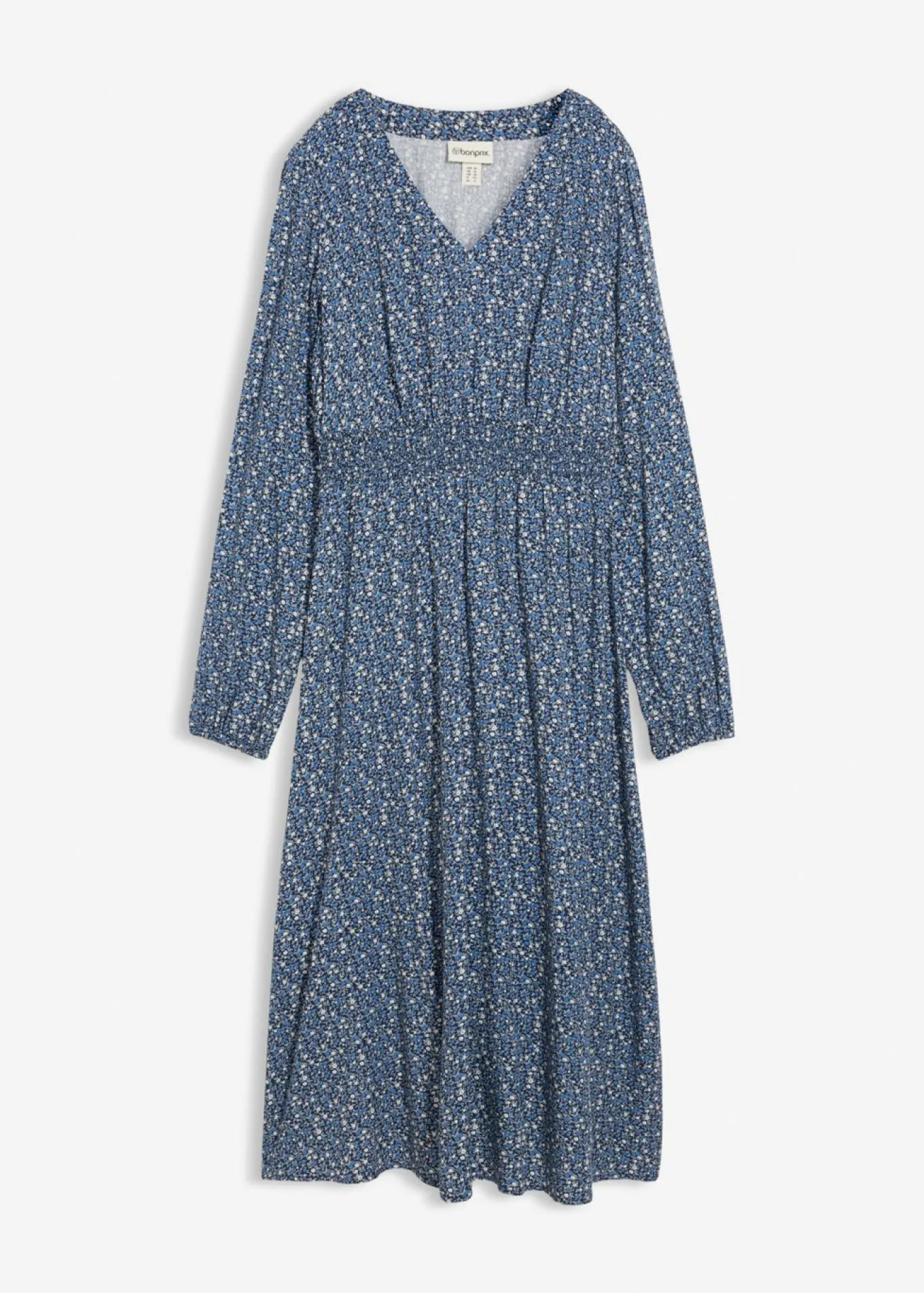 Vestido midi de viscosa fluida