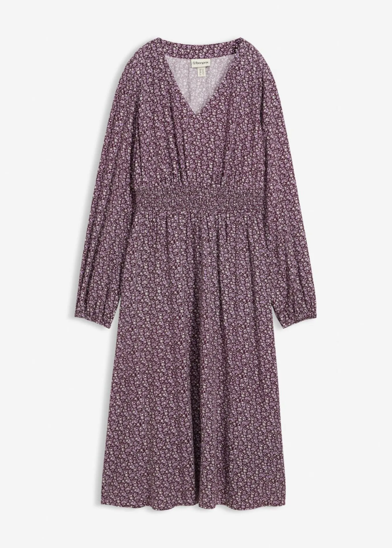 Vestido midi de viscosa fluida