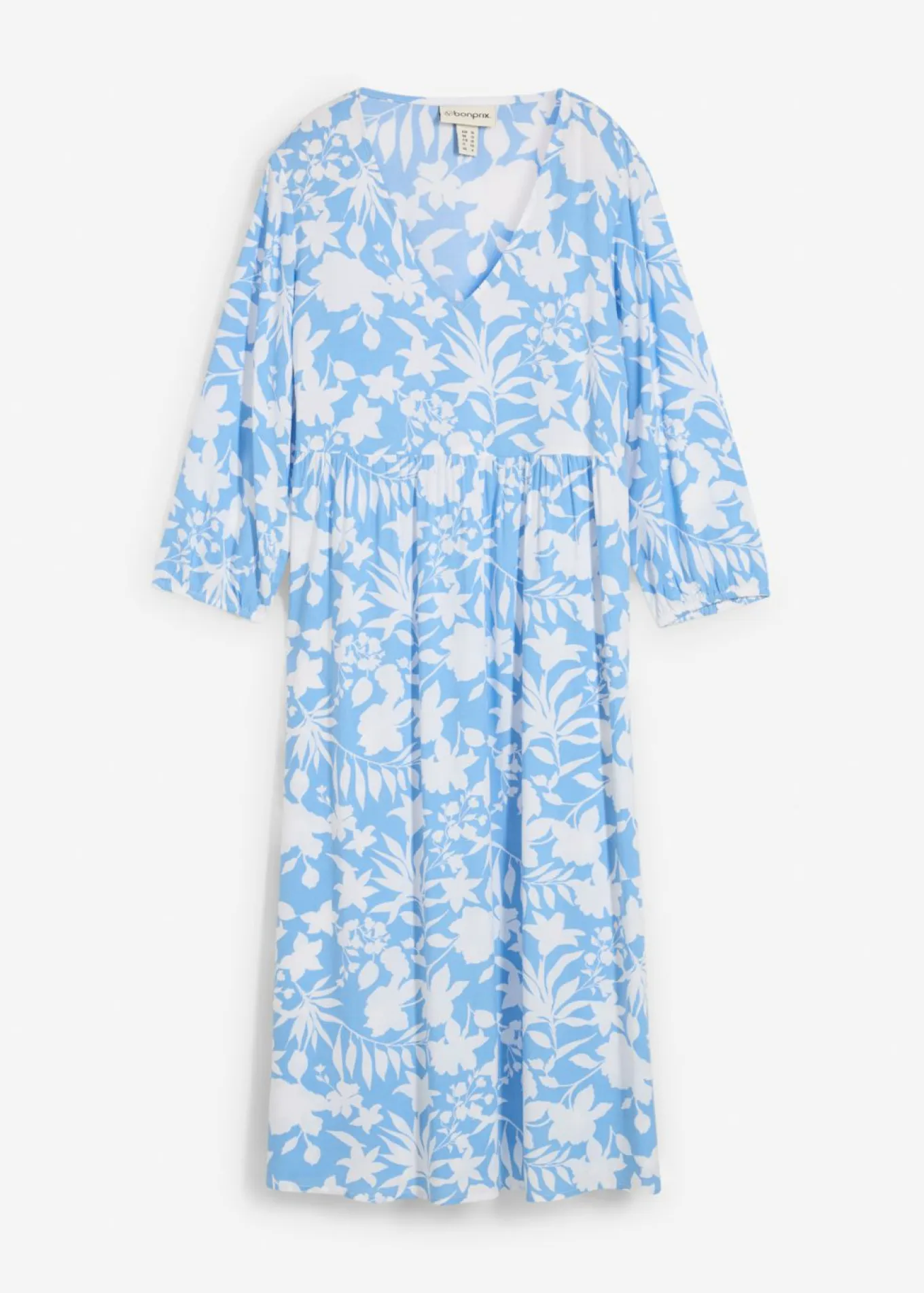 Vestido midi de viscosa fluida