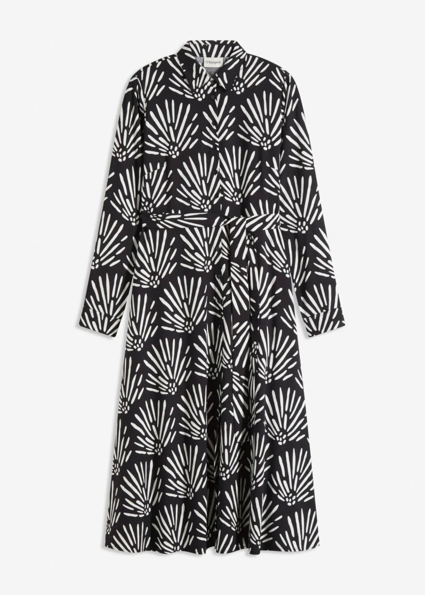 Vestido midi de viscosa fluida