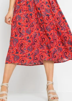 Vestido midi de viscosa pura