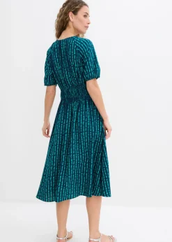 Vestido midi de viscosa suave
