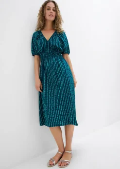 Vestido midi de viscosa suave