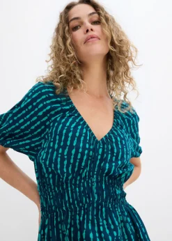 Vestido midi de viscosa suave