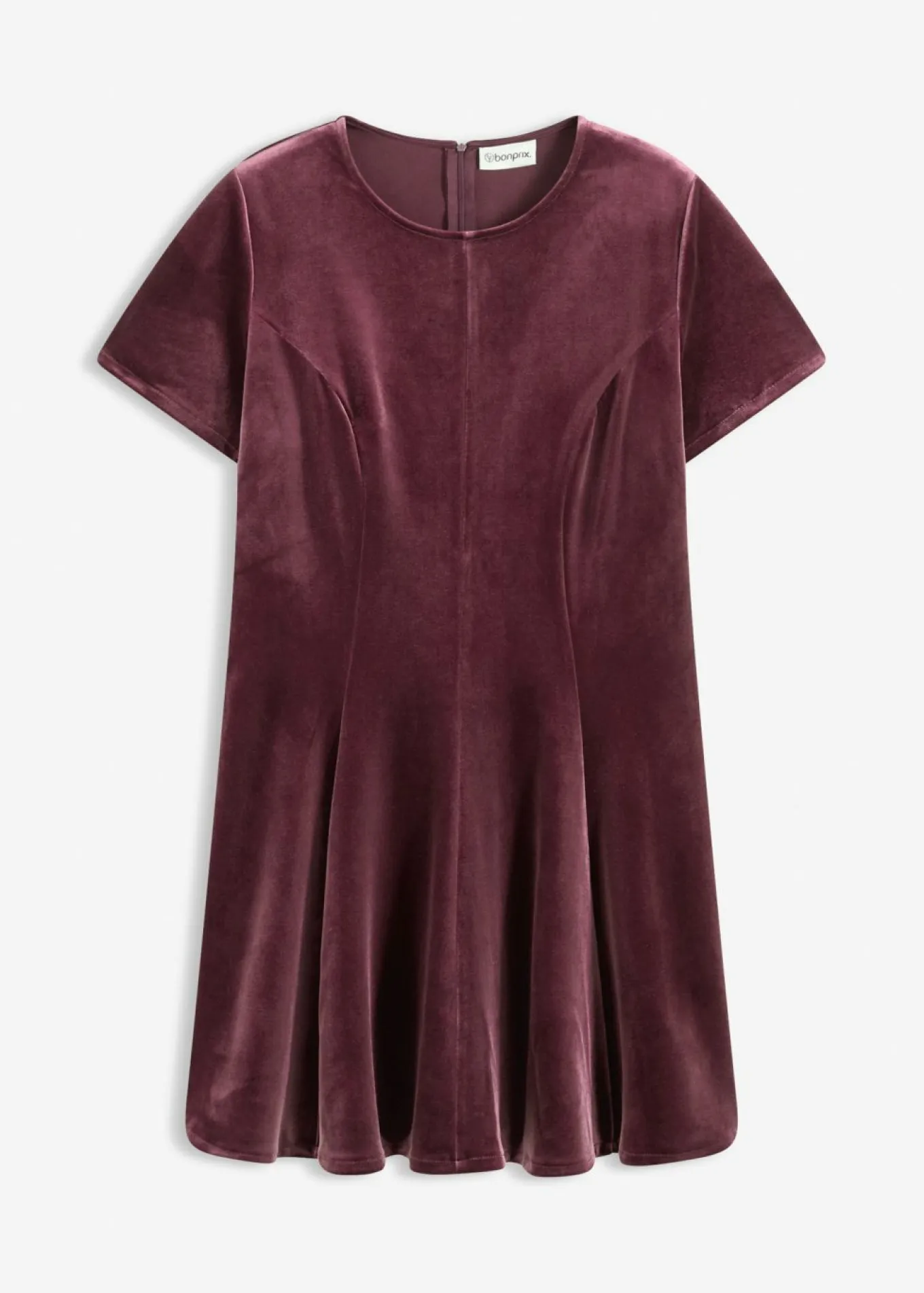 Vestido mini de terciopelo suave
