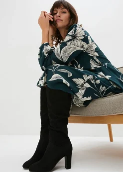 Vestido oscilante de viscosa