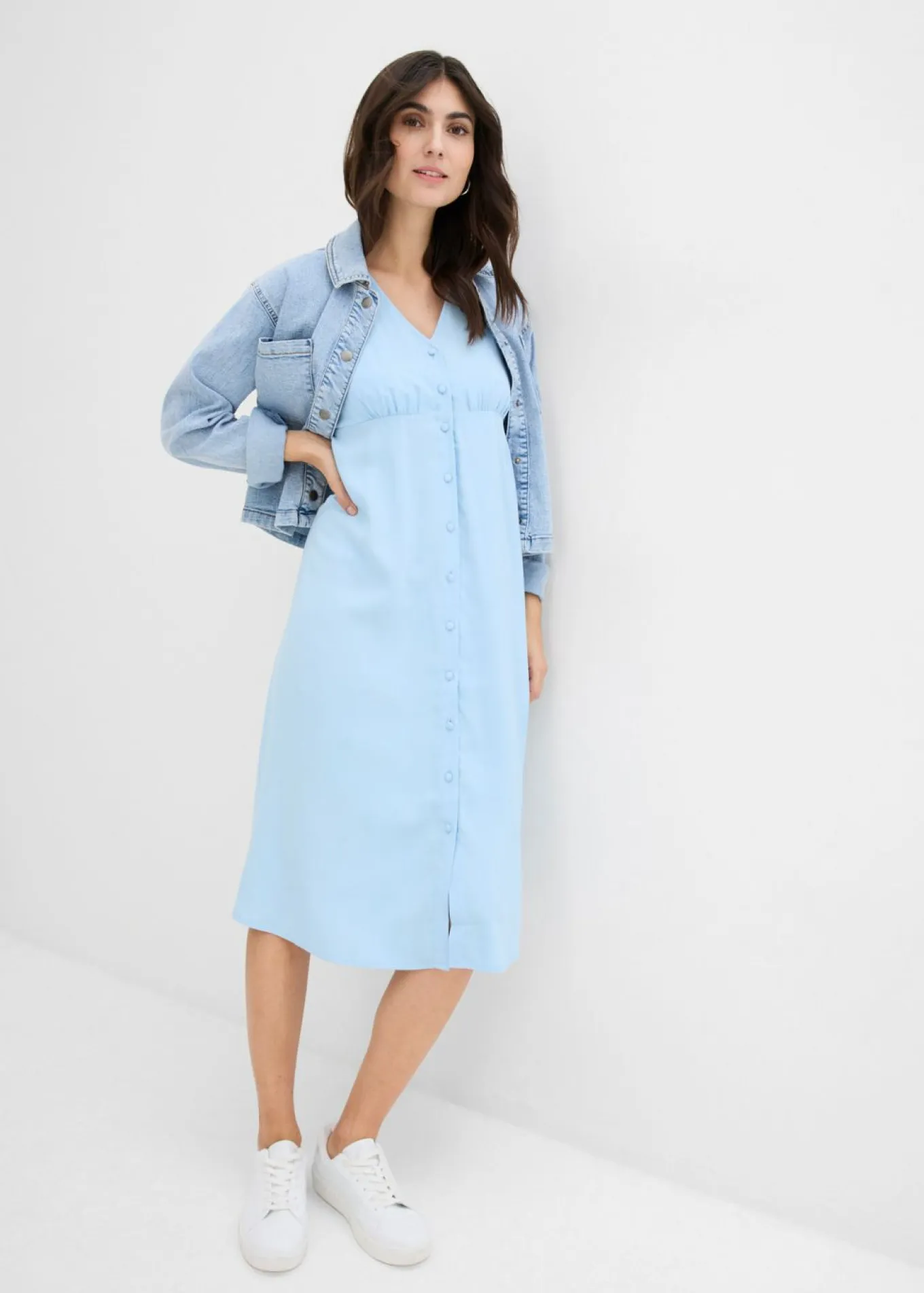 Vestido premamá/de lactancia con botones