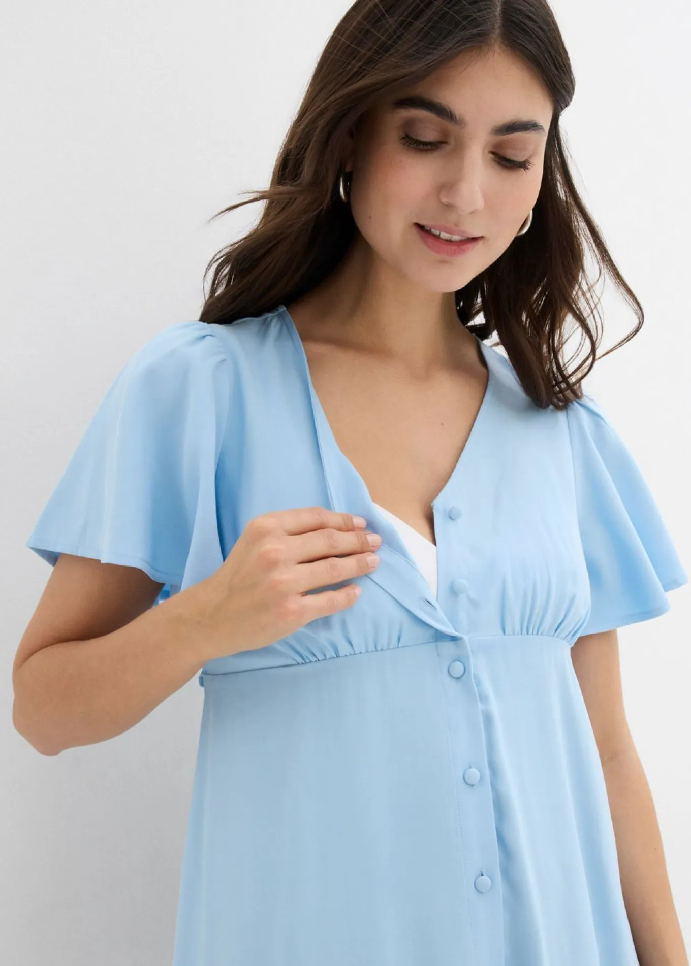 Vestido premamá/de lactancia con botones