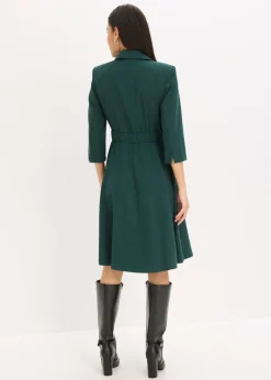 Vestido tipo americana con falda acampanada