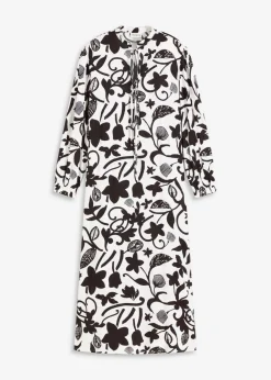 Vestido tipo caftán de viscosa fluida