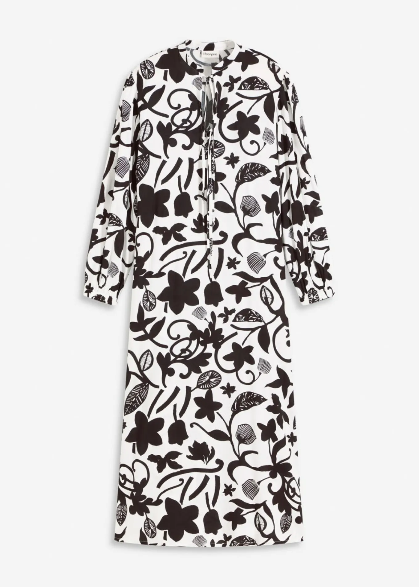 Vestido tipo caftán de viscosa fluida