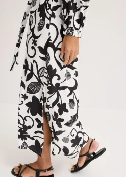 Vestido tipo caftán de viscosa fluida