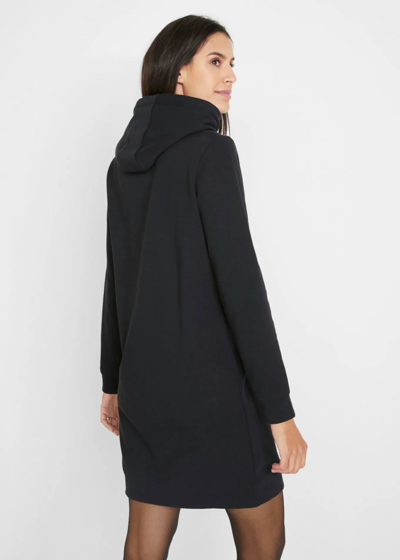 Vestido tipo sudadera con capucha