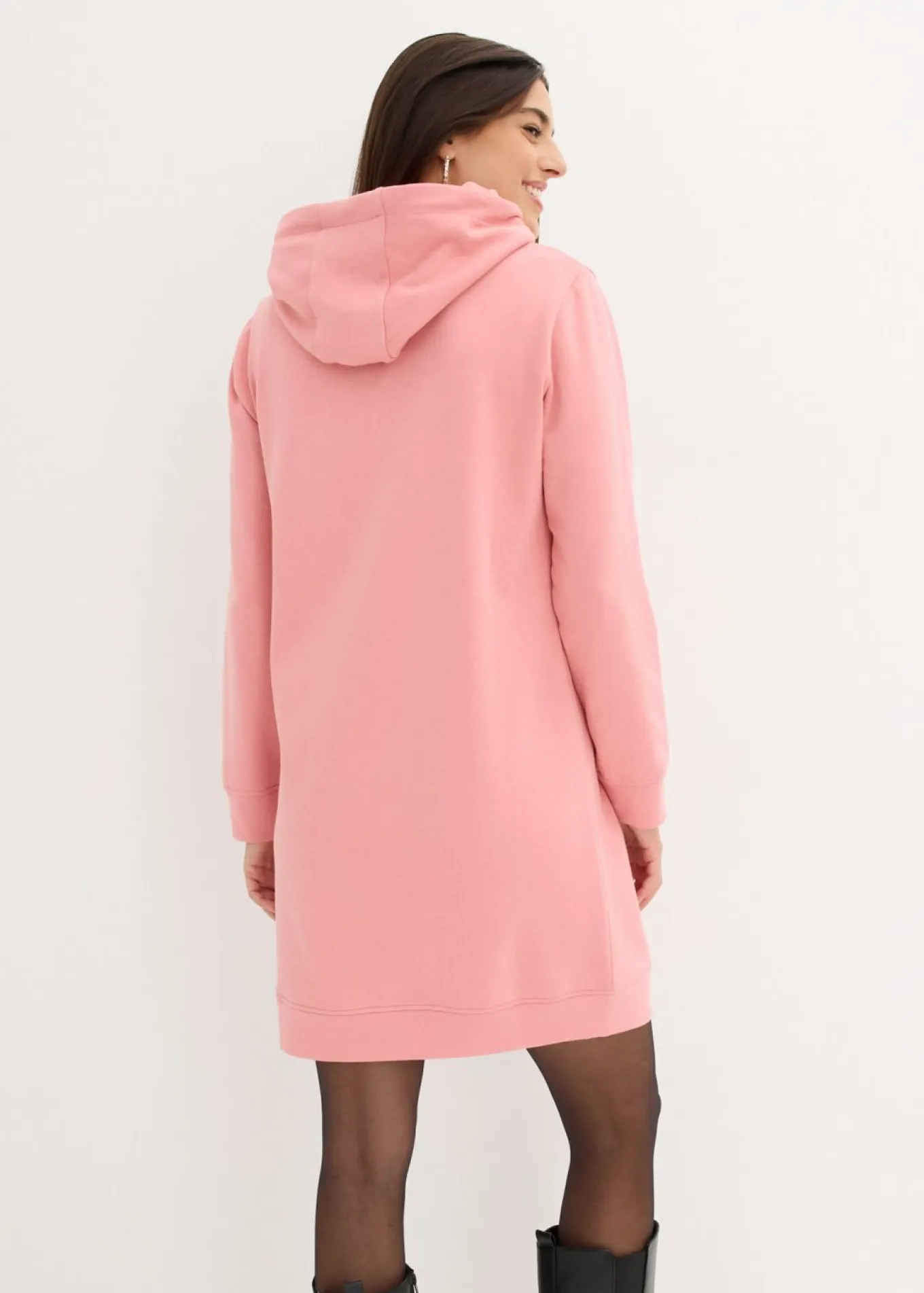 Vestido tipo sudadera con capucha