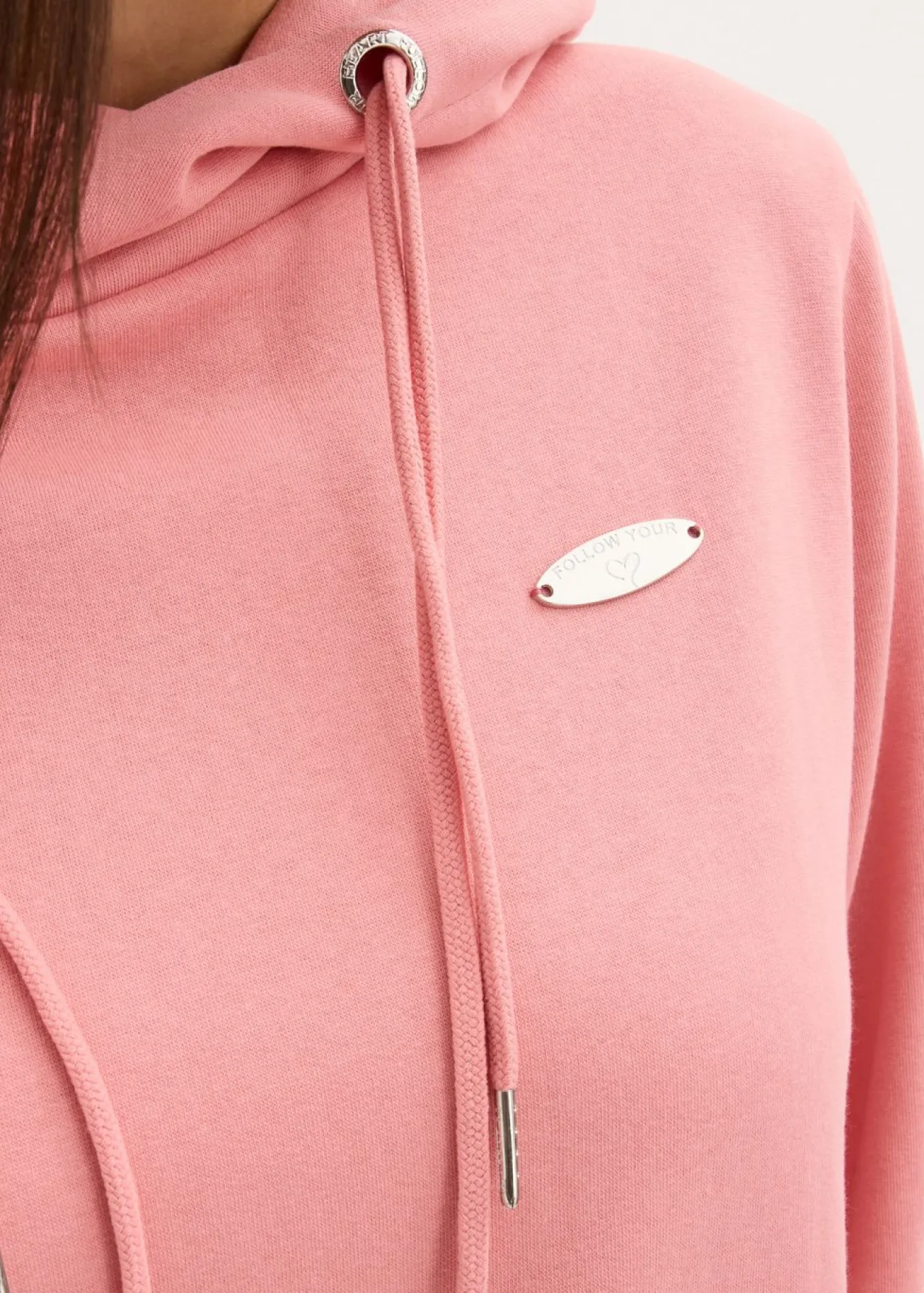 Vestido tipo sudadera con capucha