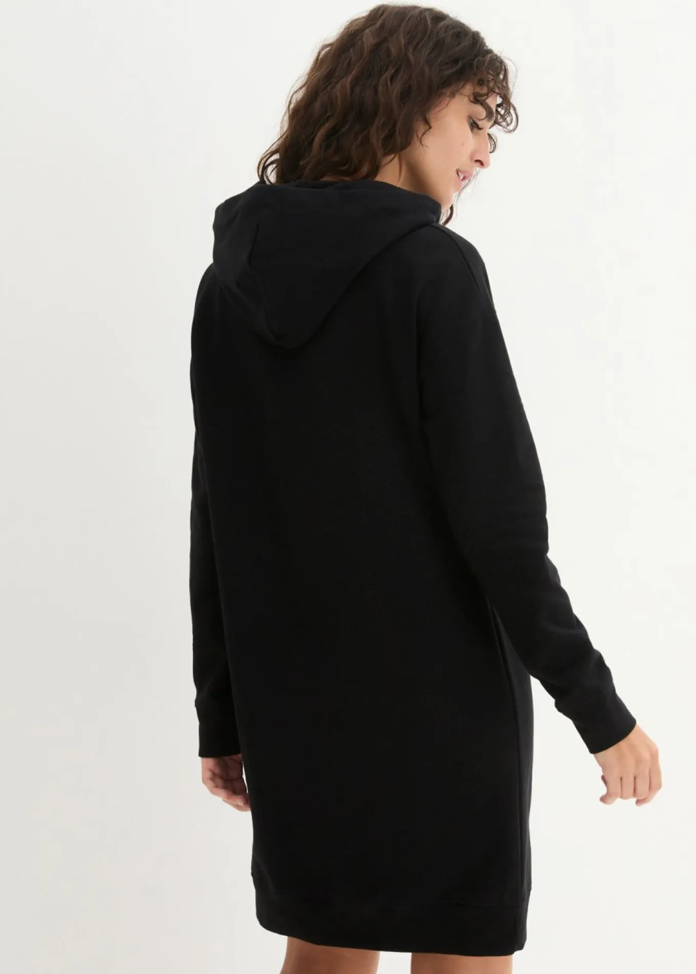 Vestido tipo sudadera de algodón puro