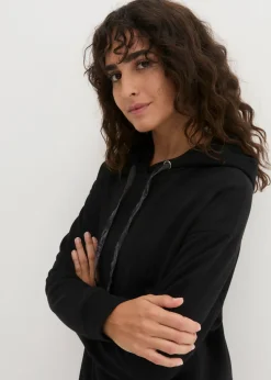 Vestido tipo sudadera de algodón puro