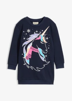 Vestido tipo sudadera de algodón puro