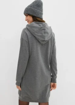Vestido tipo sudadera de algodón puro