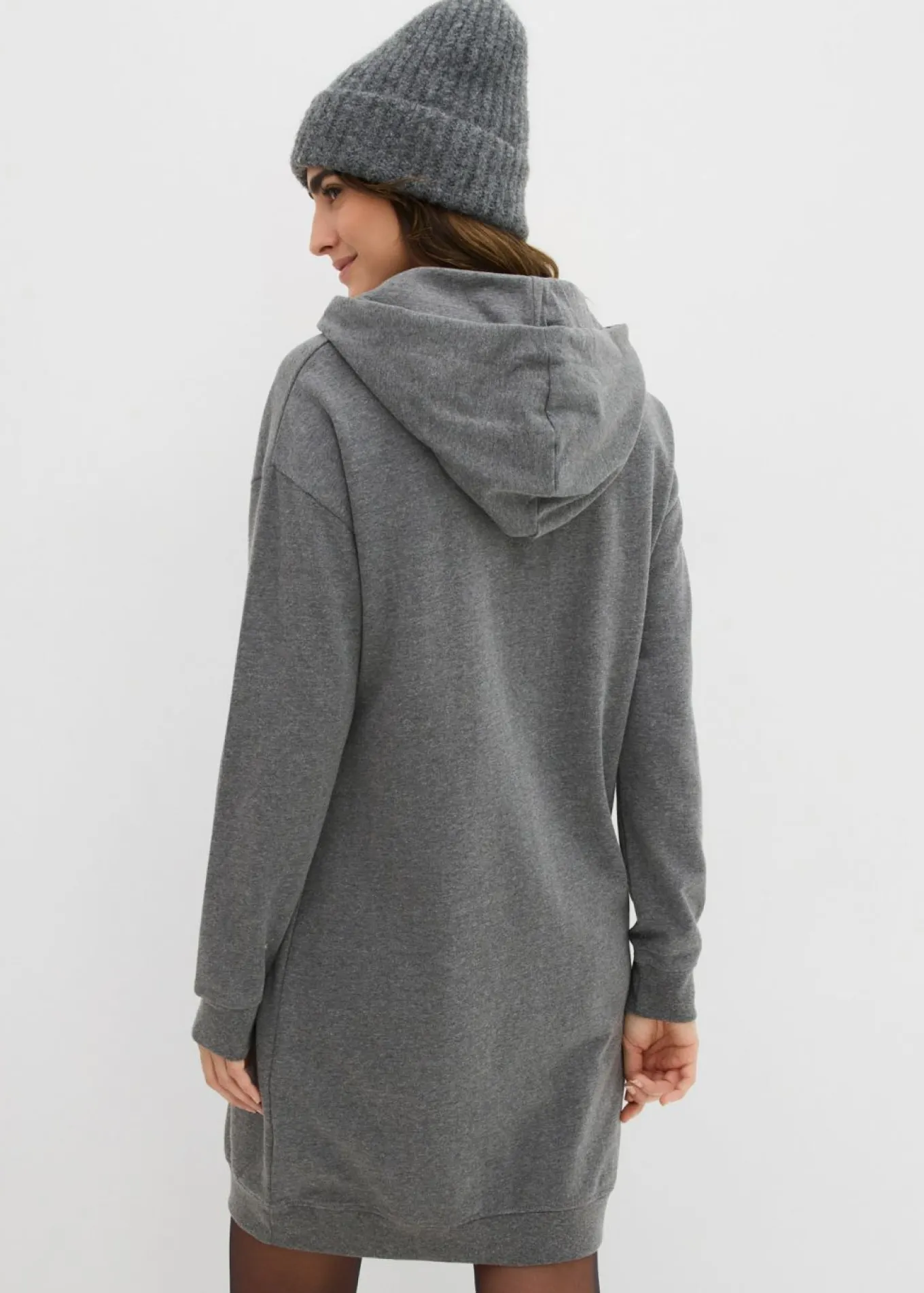 Vestido tipo sudadera de algodón puro