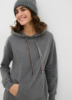 Vestido tipo sudadera de algodón puro