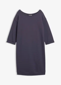 Vestido tipo sudadera, mangas 3/4, interior suave