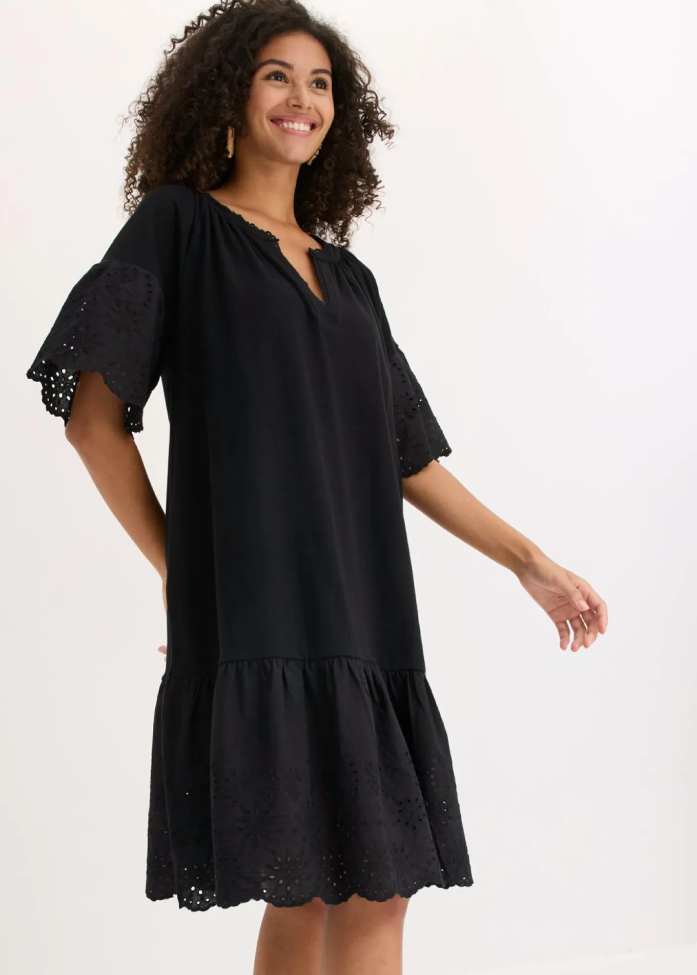 Vestido tipo túnica de algodón orgánico puro