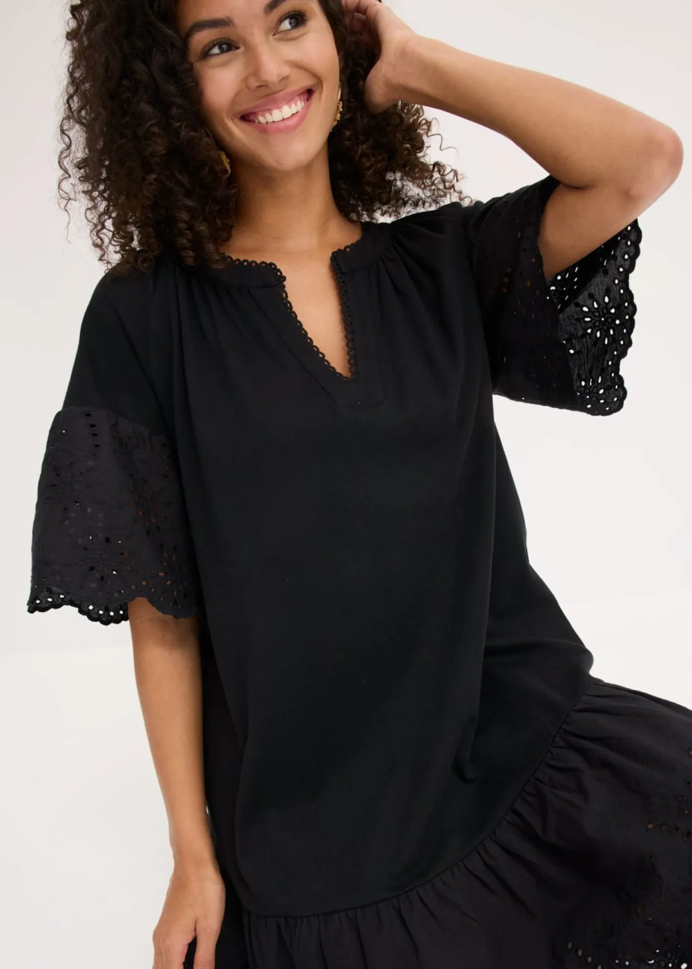 Vestido tipo túnica de algodón orgánico puro
