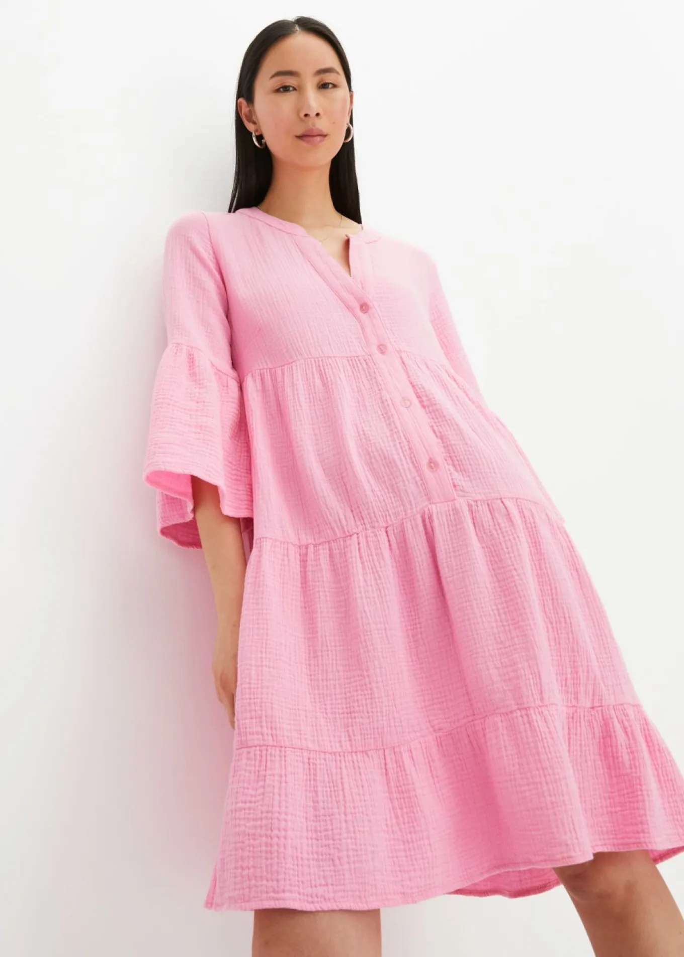 Vestido tipo túnica de muselina