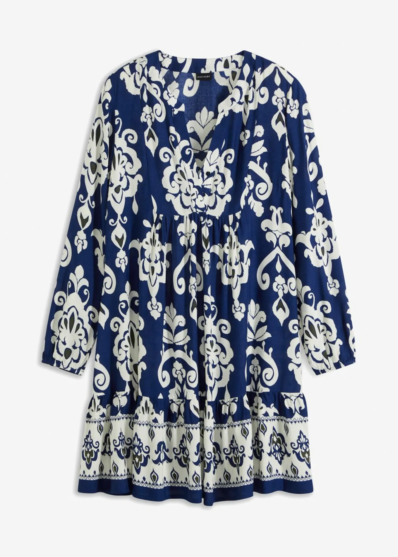 Vestido tipo túnica de viscosa fluida