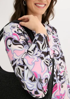Vestido tipo túnica de viscosa fluida