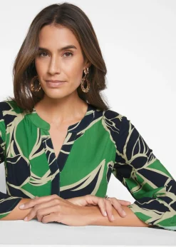 Vestido tipo túnica de viscosa fluida