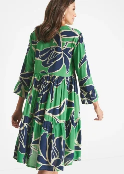 Vestido tipo túnica de viscosa fluida