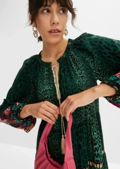 Vestido tipo túnica de viscosa fluida