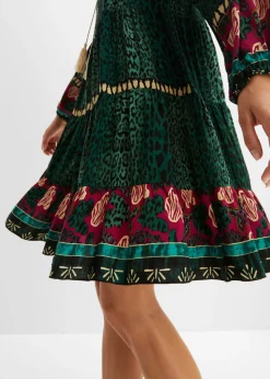 Vestido tipo túnica de viscosa fluida