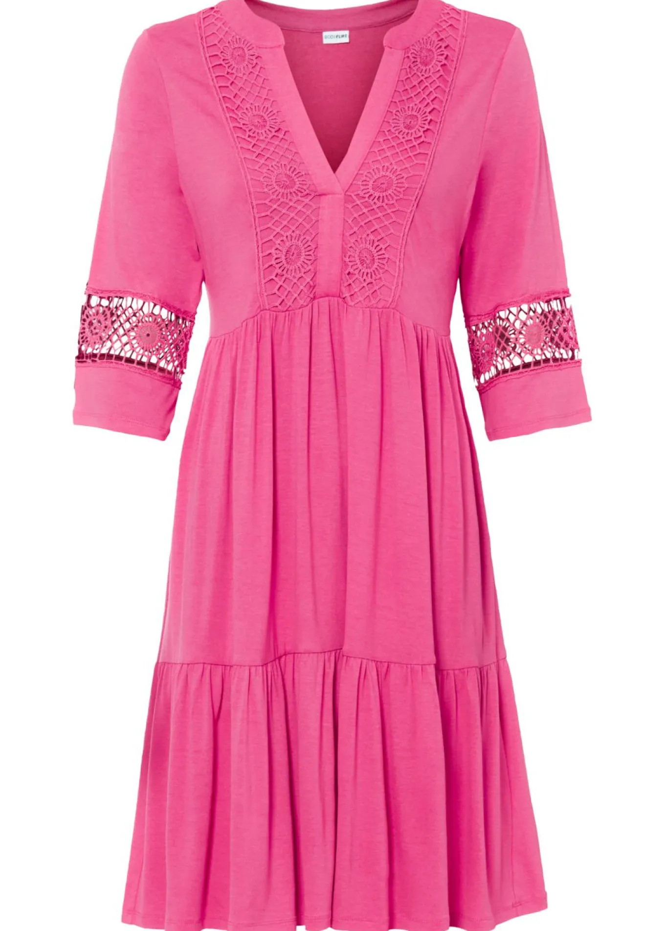 Vestido tipo túnica de viscosa suave