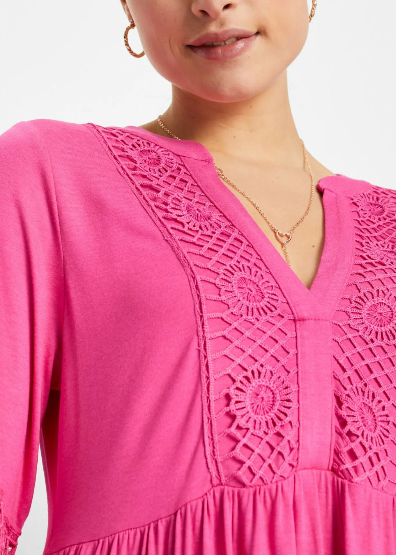 Vestido tipo túnica de viscosa suave