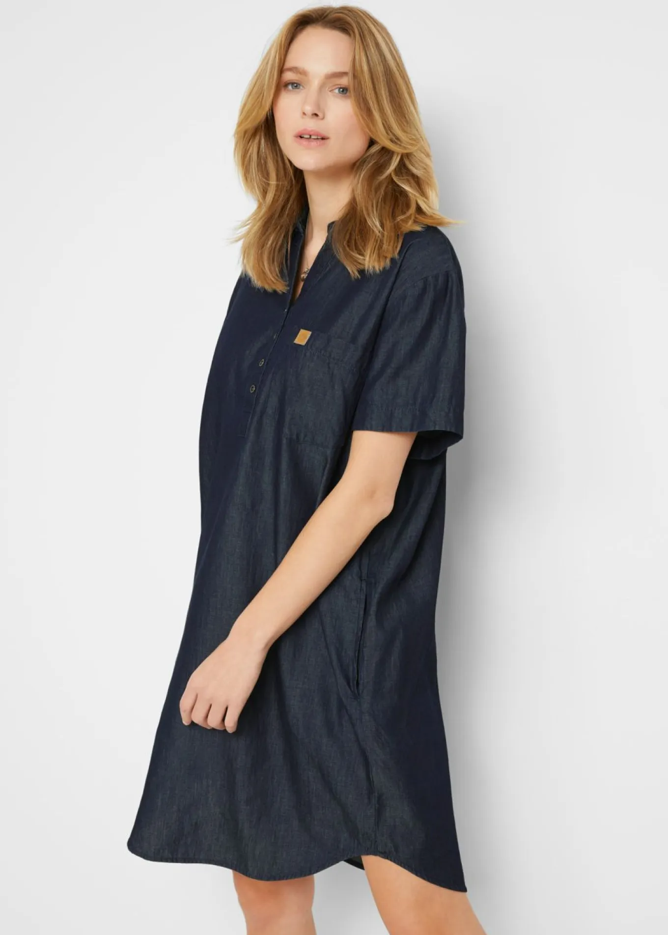 Vestido vaquero de manga corta