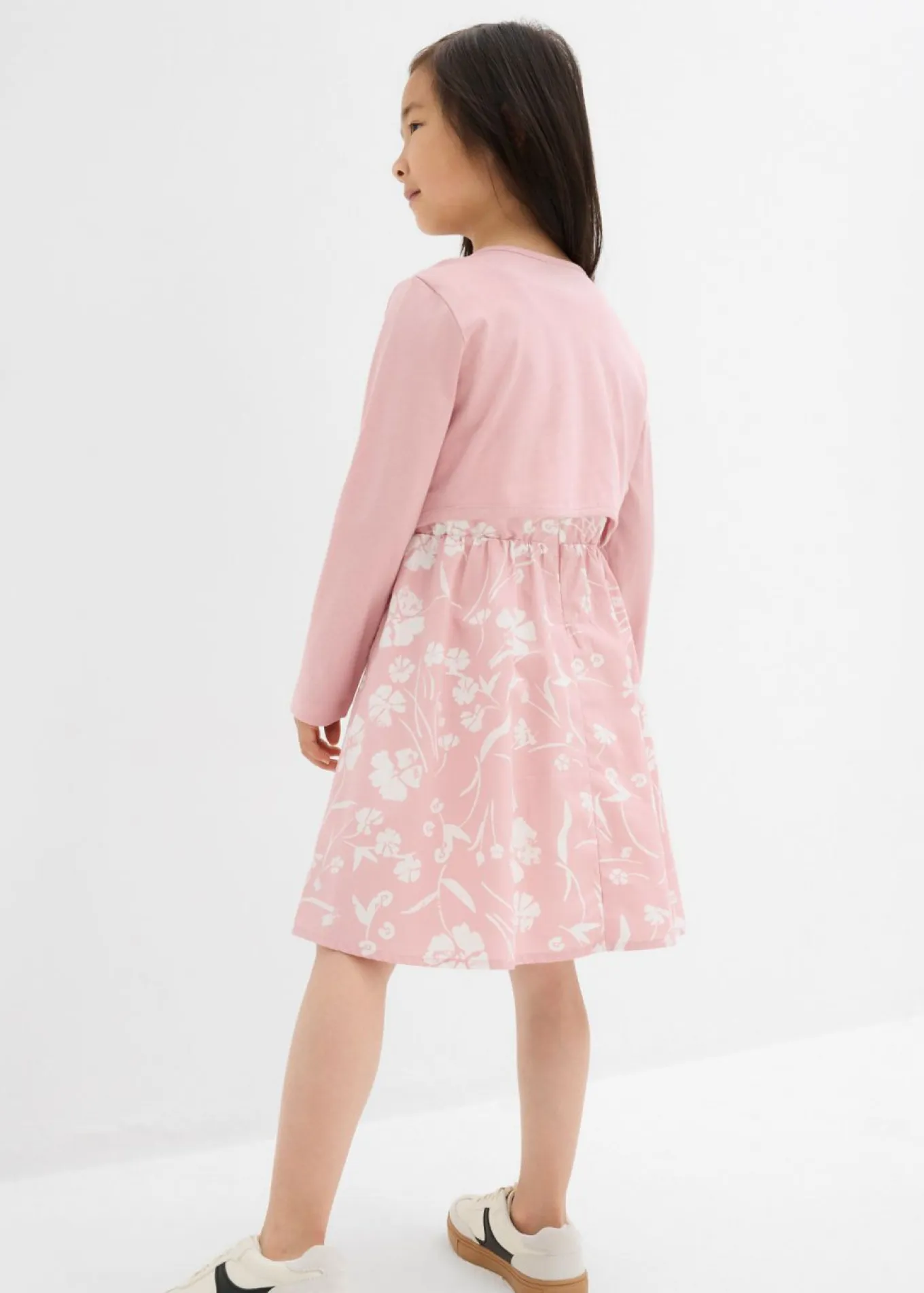 Vestido y bolero de algodón puro (conjunto de 2 piezas)
