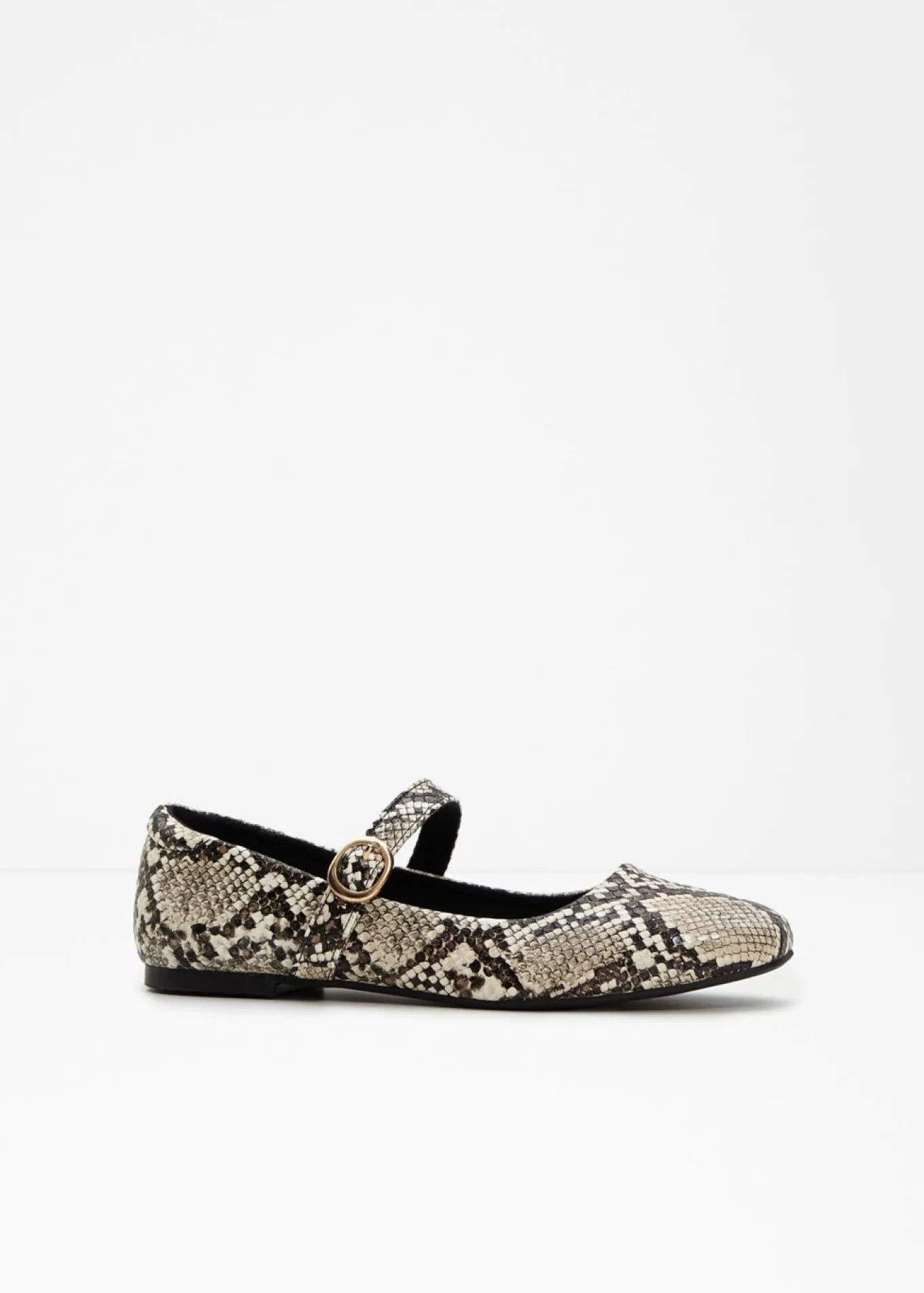 Zapato tipo Mary Jane con estampado animal